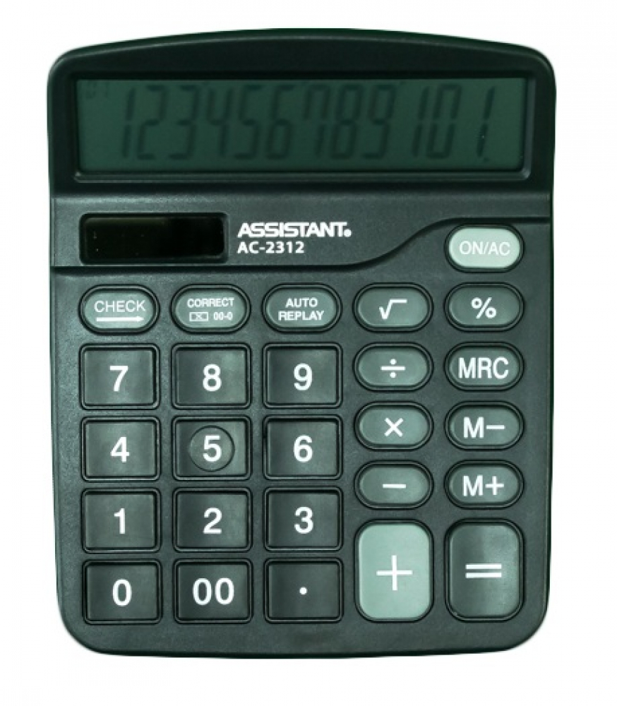 Калькулятор Assistant AC 2312 чёрный