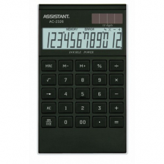 Калькулятор Assistant AC 2326 (black-silver)