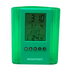 Годинник-підставка Assistant AH 1050 green для ручок, зелена