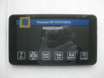 Планшет Assistant AP-721N (black) уценка