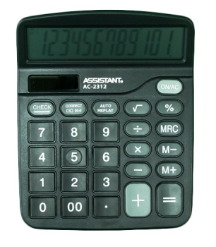 Калькулятор Assistant AC 2312 чёрный